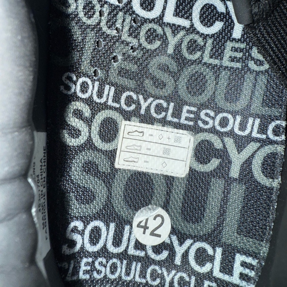 SoulCycle Black and Yellow Cycle Shoes with Velcro Strap - Picture 5 of 5